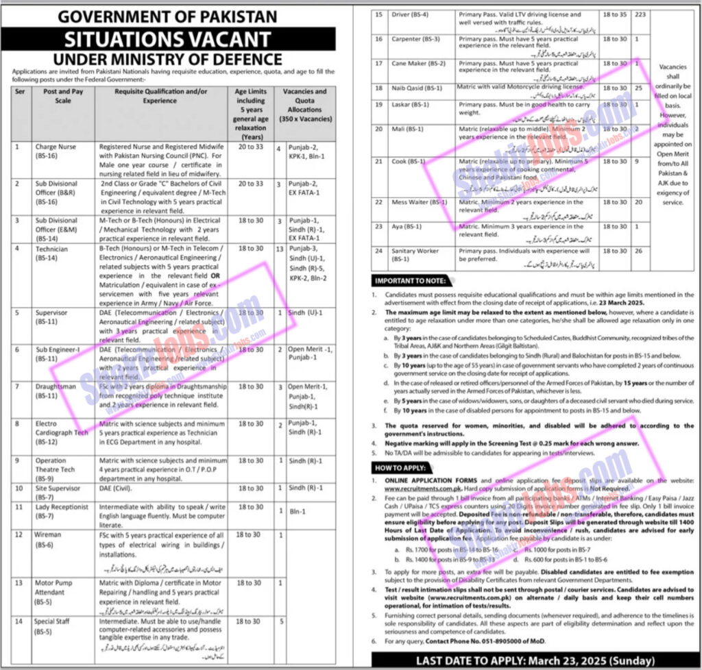 ministry of defence job