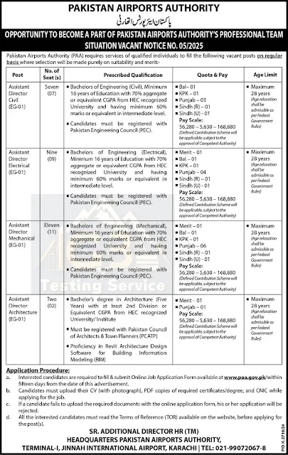 Pakistan Airport Authority Jobs April 2025