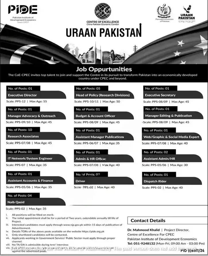 Uraan Pakistan Jobs April 2025