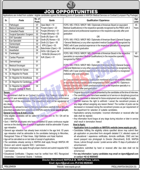 Wapda Jobs 2025