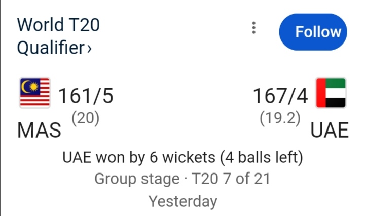 UAE v Malaysia | Match Highlights | Men's T20 World Cup Asia & EAP Qualifier 1 malaysia vs uae