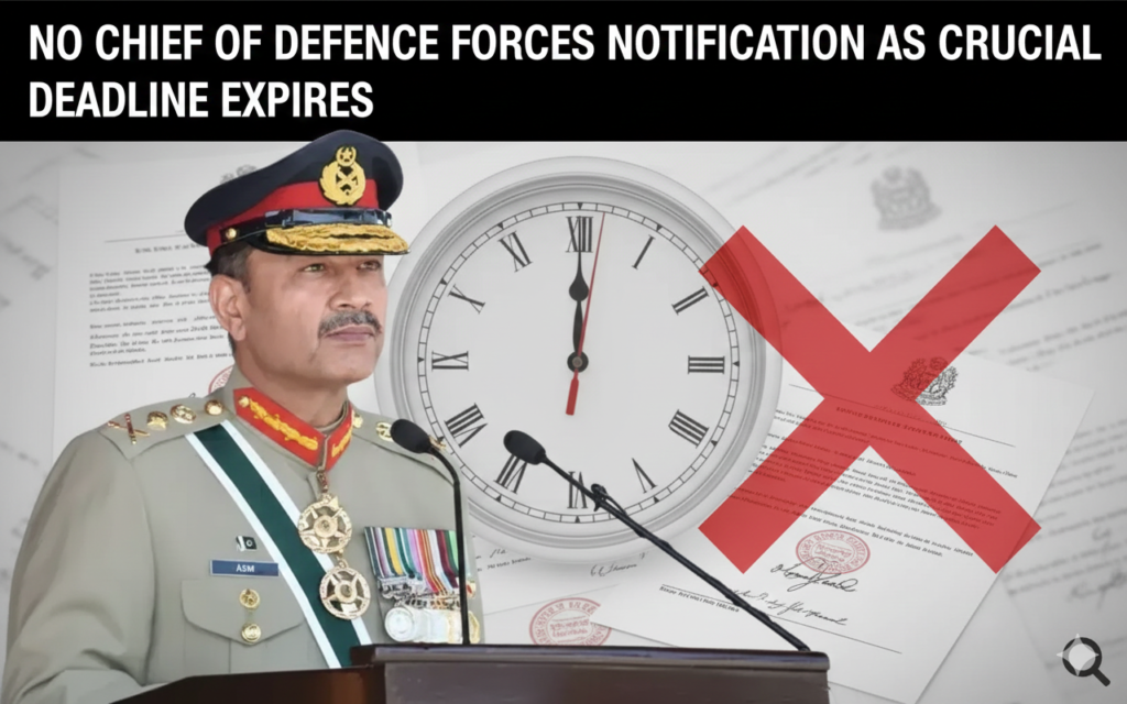 No Chief of Defence Forces Notification as Crucial Deadline Expires 2 No Chief of Defence Forces Notification as Crucial Deadline Expires