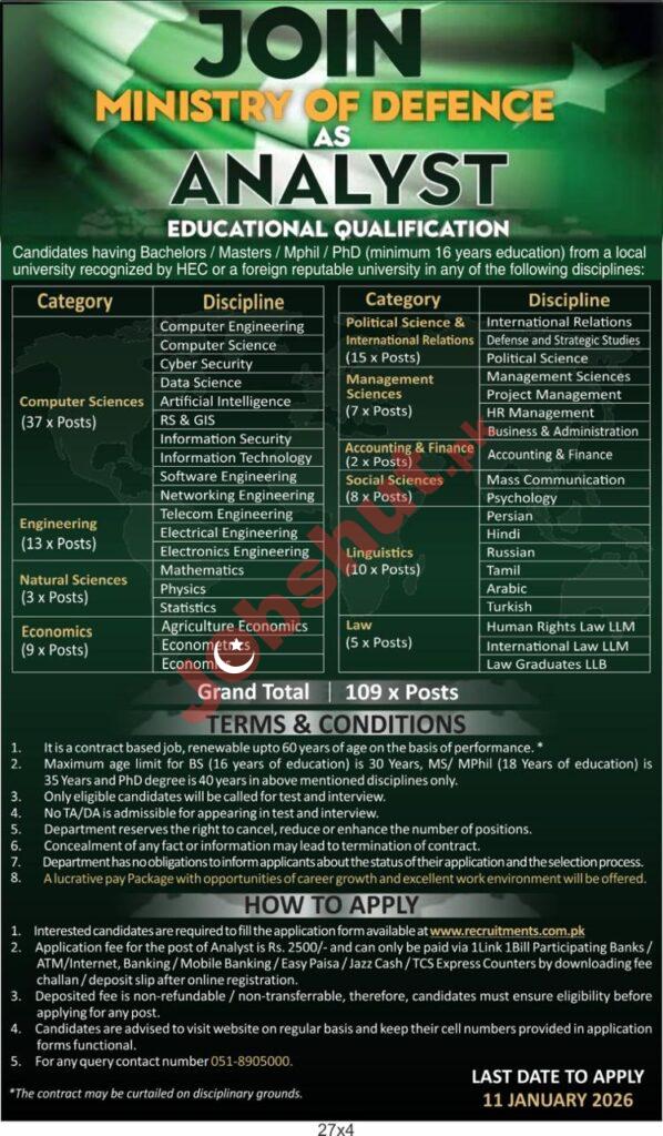 ministry of defence jobs